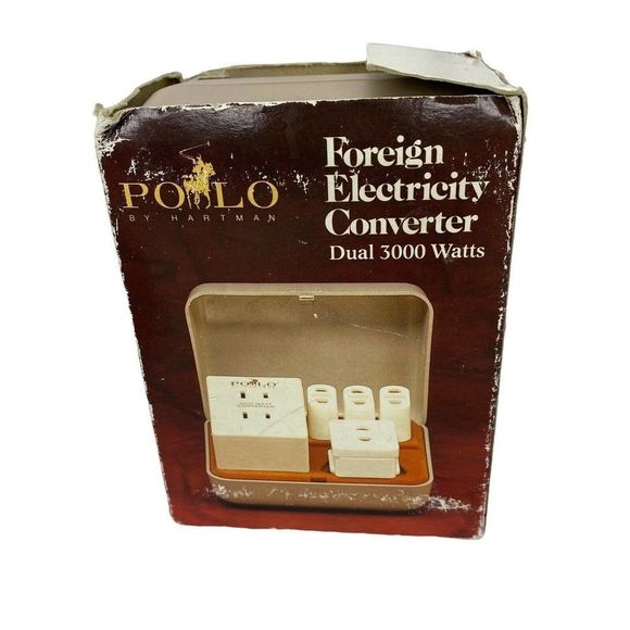 Polo By Hartman Foreign Electricity Converter Dual 3000 Watts Complete In Box RL - Picture 3 of 9